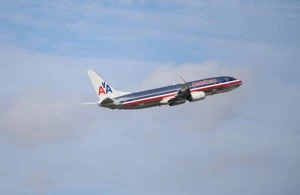An American Airlines plane takes off from the Miami International Airport An American Airlines plane takes off from the Miami International Airport