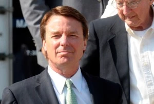 Former U.S. Sen. John Edwards exits the federal court in Greensboro, North Carolina. Former U.S. Sen. John Edwards exits the federal court in Greensboro, North Carolina.