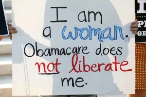 Health care law protester Health care law protester