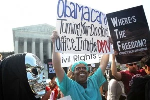 Anti-Obamacare protesters Anti-Obamacare protesters