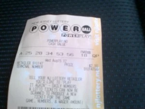 Powerball ticket Powerball ticket