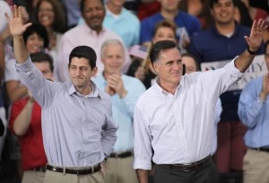 Presidential Candidate Mitt Romney Campaigns with His Vice Presidential Pick Rep. Paul Ryan