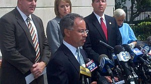 U.S. Attorney Paul J. Fishman reviews the charges against Trenton Tony Mack and six others. U.S. Attorney Paul J. Fishman reviews the charges against Trenton Tony Mack and six others.