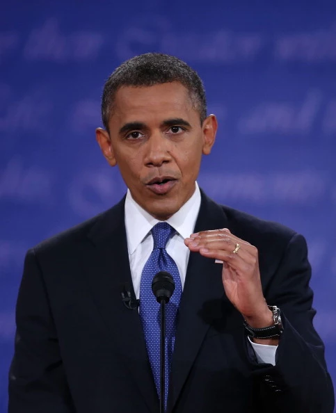 President Obama during the first debate President Obama during the first debate