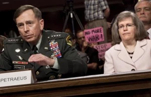 U.S. Gen. David Petraeus, the commander of U.S. forces in the Middle East, speaks during his confirmation hearing before the Senate Armed Services Committee as his wife Holly Petraeus listens U.S. Gen. David Petraeus, the commander of U.S. forces in the Middle East, speaks during his confirmation hearing before the Senate Armed Services Committee as his wife Holly Petraeus listens
