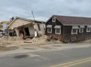 Homes in Mantoloking damaged from Sandy Homes in Mantoloking damaged from Sandy