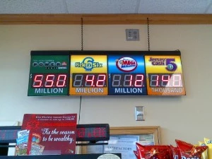 Lottery jackpots displayed at Quick Chek in Lawrenceville Lottery jackpots displayed at Quick Chek in Lawrenceville