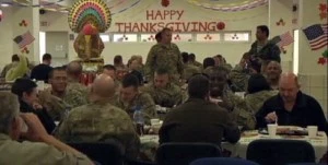 US Troops in Afghanistan enjoy Thanksgiving dinner US Troops in Afghanistan enjoy Thanksgiving dinner