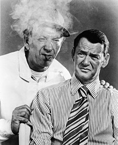 Jack Klugman (L), smoking a cigar, and Tony Randall in a promotional portrait for the television series, 'The Odd Couple, Jack Klugman (L), smoking a cigar, and Tony Randall in a promotional portrait for the television series, 'The Odd Couple,