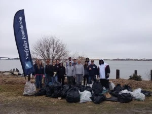 Surfrider South Jersey chapter with volunteers at Gardners Basin in Atlantic City Surfrider South Jersey chapter with volunteers at Gardners Basin in Atlantic City