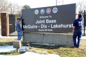 Joint base sign Joint base sign