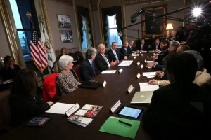 Vice President Joseph Biden (4th L) speaks during a meeting with representatives from the video game industry Vice President Joseph Biden (4th L) speaks during a meeting with representatives from the video game industry