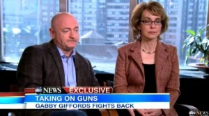 (L-R) Mark Kelly and Gabrielle Gifford on Good Morning, America (L-R) Mark Kelly and Gabrielle Gifford on Good Morning, America