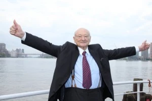 Ed Koch celebrates at the renaming of the Queensboro Bridge in his honor Ed Koch celebrates at the renaming of the Queensboro Bridge in his honor
