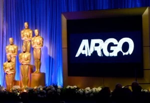 "Argo" signage and the Oscar statuette are displayed at the 85th Academy Awards Nominations Luncheon "Argo" signage and the Oscar statuette are displayed at the 85th Academy Awards Nominations Luncheon