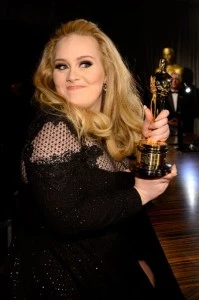 Singer Adele, winner of the Best Original Song award for 'Skyfall,' Singer Adele, winner of the Best Original Song award for 'Skyfall,'