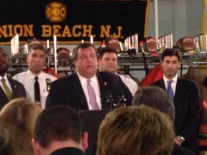 Governor Christie in Union Beach Governor Christie in Union Beach