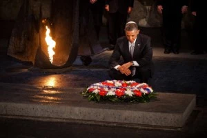 President Barack Obama pays his respects in the Hall of Remembrance President Barack Obama pays his respects in the Hall of Remembrance