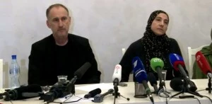 (L-R) Anzor & Zubeidat Tsarnaev, parents of Boston Marathon bombing suspects at a Russian press conference (L-R) Anzor & Zubeidat Tsarnaev, parents of Boston Marathon bombing suspects at a Russian press conference