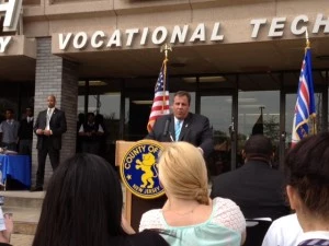 Governor Christie speaks at the TEAL Center at Essex County Newark Governor Christie speaks at the TEAL Center at Essex County Newark