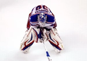 Henrik Lundqvist following Ranger loss to Bruins in game 5. Henrik Lundqvist following Ranger loss to Bruins in game 5.