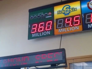 Powerball jackpot is displayed at Quick Chek in Lawrenceville Powerball jackpot is displayed at Quick Chek in Lawrenceville