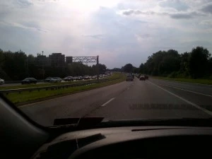 Traffic on 195 caused by earlier NJ Turnpike closure Traffic on 195 caused by earlier NJ Turnpike closure