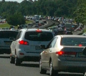 Traffic on the Garden State Parkway near #114 Traffic on the Garden State Parkway near #114