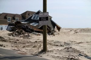 Homes damaged from Sandy Homes damaged from Sandy