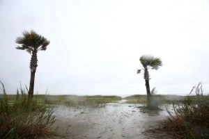 The effects of Tropical Storm Karen in Grand Isle, Louisiana The effects of Tropical Storm Karen in Grand Isle, Louisiana