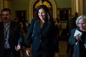 Sen. Kelly Ayotte (R-NH) walks through the Capitol Building Sen. Kelly Ayotte (R-NH) walks through the Capitol Building