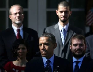 President Barack Obama delivers remarks about the error-plagued launch of the Affordable Care Act's online enrollment website in the Rose Garden of the White House President Barack Obama delivers remarks about the error-plagued launch of the Affordable Care Act's online enrollment website in the Rose Garden of the White House