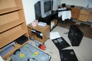 2nd Floor computer room at the suspect's house on Yogananda St. following the December 14, 2012 shooting rampage at Sandy Hook Elementary School 2nd Floor computer room at the suspect's house on Yogananda St. following the December 14, 2012 shooting rampage at Sandy Hook Elementary School