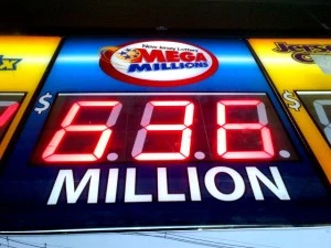 Mega Millions jackpot displayed at 7-11 in Ewing Mega Millions jackpot displayed at 7-11 in Ewing