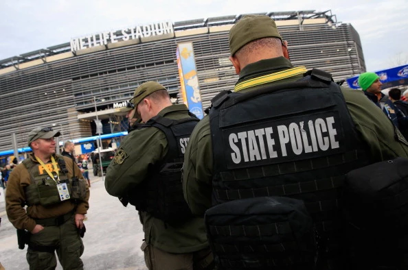 New Jersey State Police and FBI provide security for Super Bowl XLVIII New Jersey State Police and FBI provide security for Super Bowl XLVIII