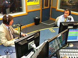 Gov. Chris Christie in studio with Eric Scott for Ask the Governor