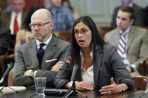 Former aide to Gov. Chris Christie, Christina Renna , testifies during a hearing Former aide to Gov. Chris Christie, Christina Renna , testifies during a hearing