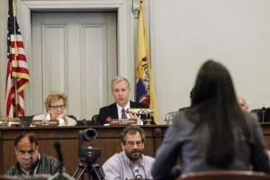 New Jersey state Senators Loretta Weinberg and John Wiesniewsk question Christina Renna, former aide to Gov. Chris Christie New Jersey state Senators Loretta Weinberg and John Wiesniewsk question Christina Renna, former aide to Gov. Chris Christie