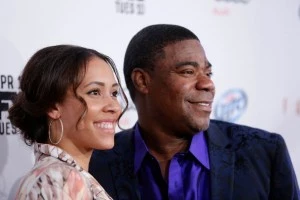 Comedian Tracy Morgan and his fiancee Megan Wollover Comedian Tracy Morgan and his fiancee Megan Wollover