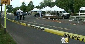 Farmer's Market in Hawthorne after a truck drove into it Farmer's Market in Hawthorne after a truck drove into it