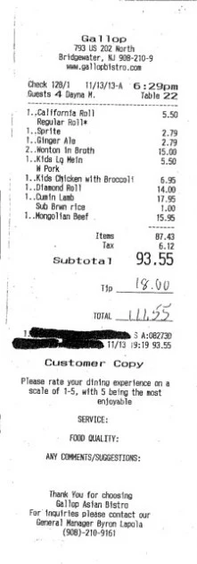 Family Says Server’s No-tip Claim Is a Hoax