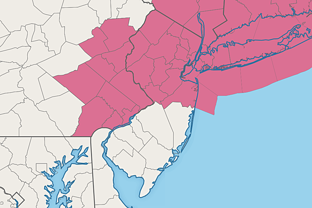 A Severe Thunderstorm Watch is in effect until 9 p.m. Thursday.  This is the third day in a row this area of NJ is under such a watch.