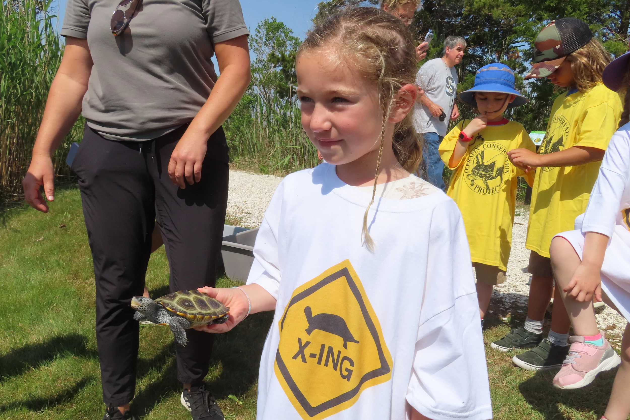 Orphaned turtles and the Stone Harbor, NJ kids who set them free at
the Jersey Shore