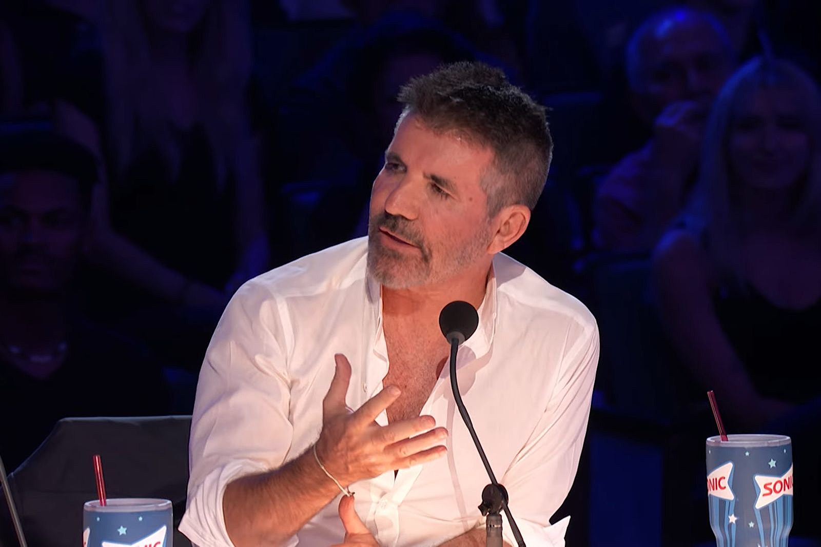 Simon Cowell (Photo: Maureen Langan's hilarious performance will leave you laughing! - Qualifiers - AGT - 2023, America's Got Talent on YouTube)