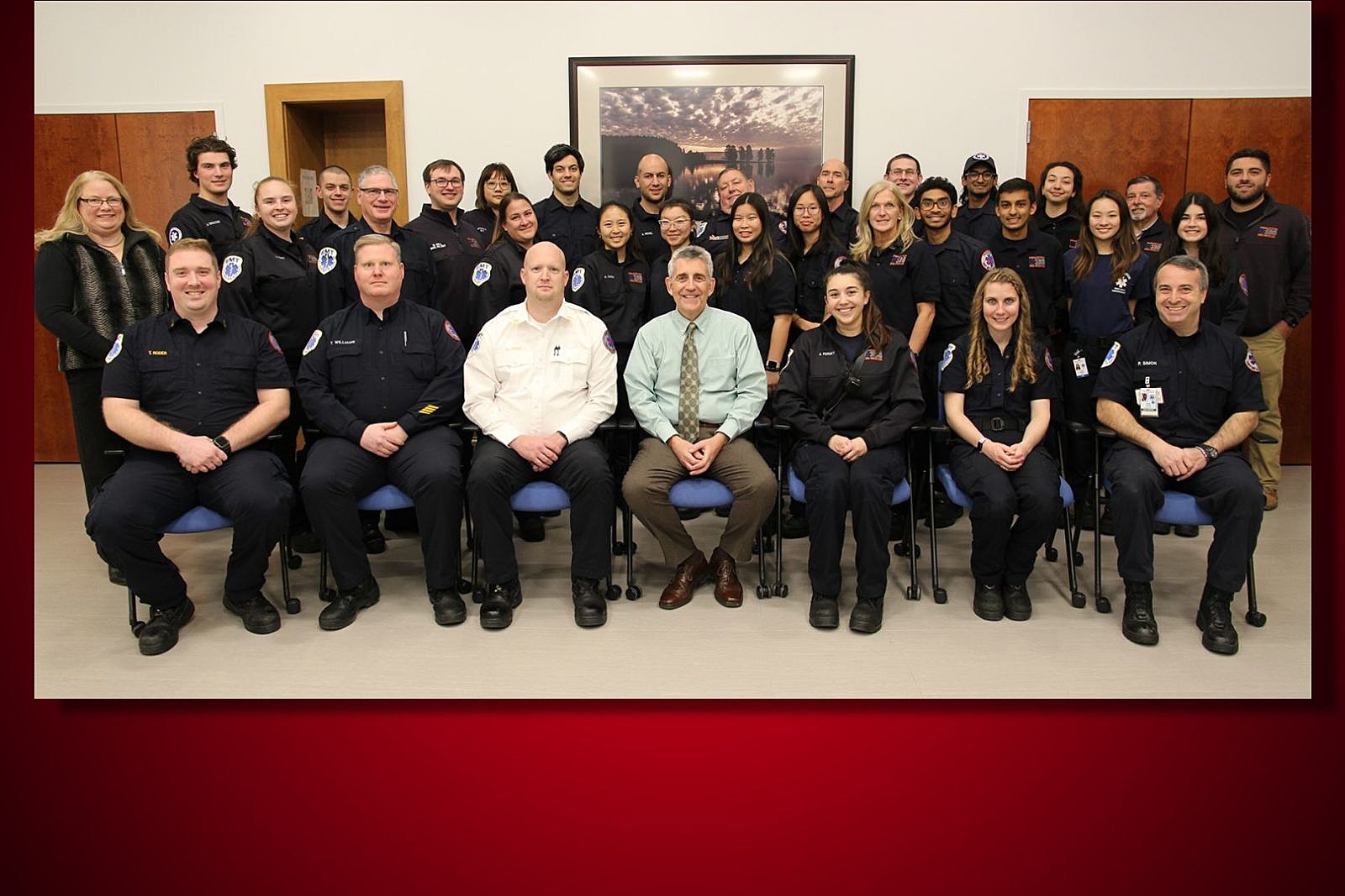 Mayor Mark Freda (front row, center) with the Princeton First Aid & Rescue Squad 