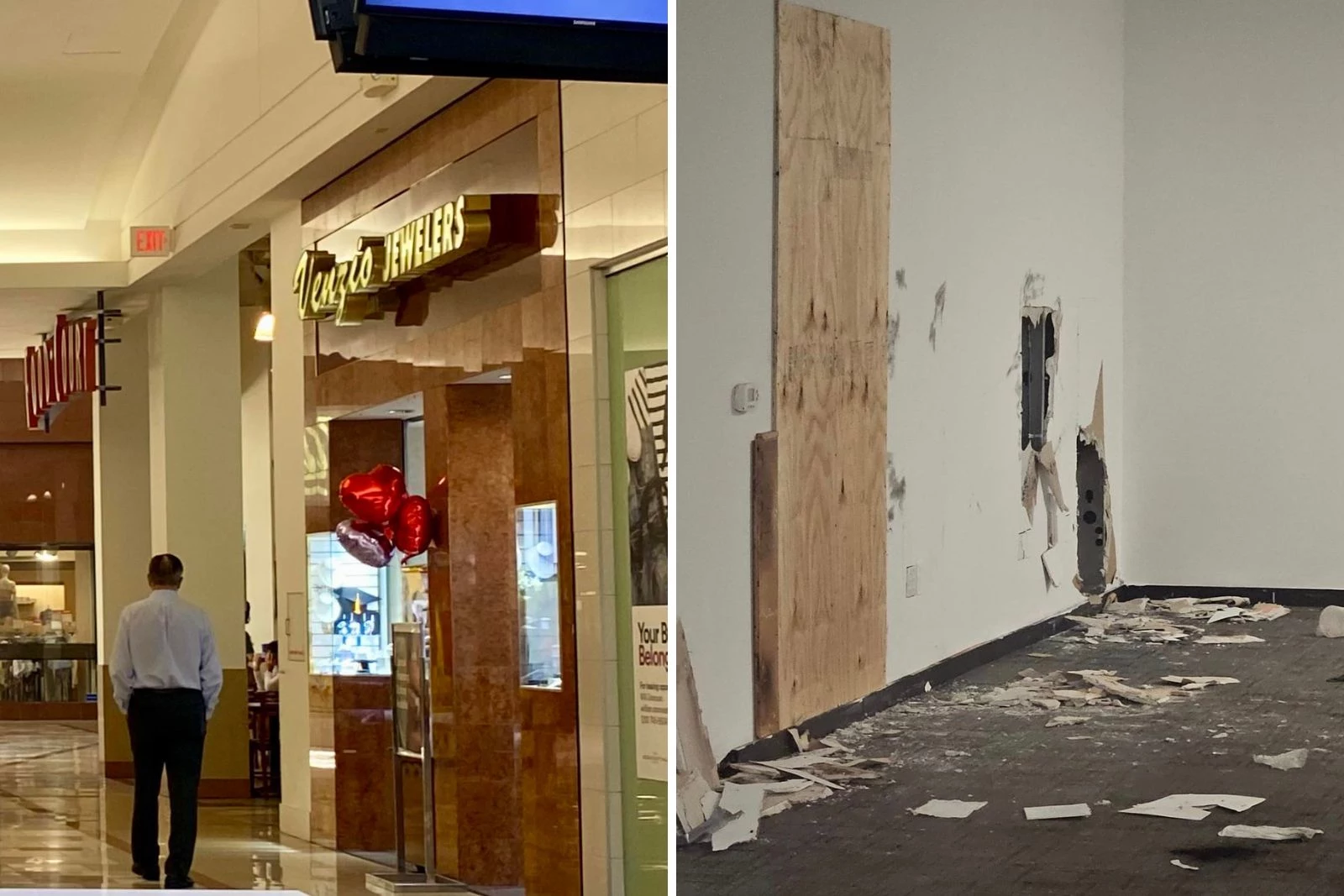 Venzio Jewelers at the Ocean County Mall, wall thieves broke through 3/27/24