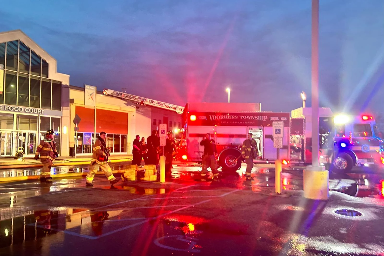 Response to a fire at the Voorhees Town Center 4/29/24