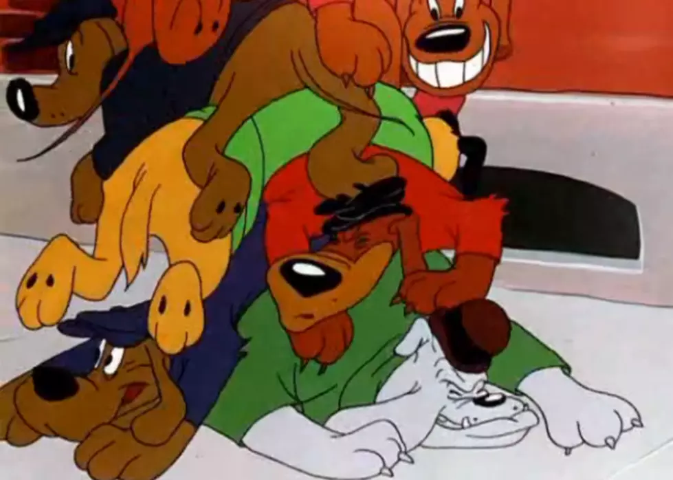 Bugs Bunny Classic Dog Pile on the Rabbit