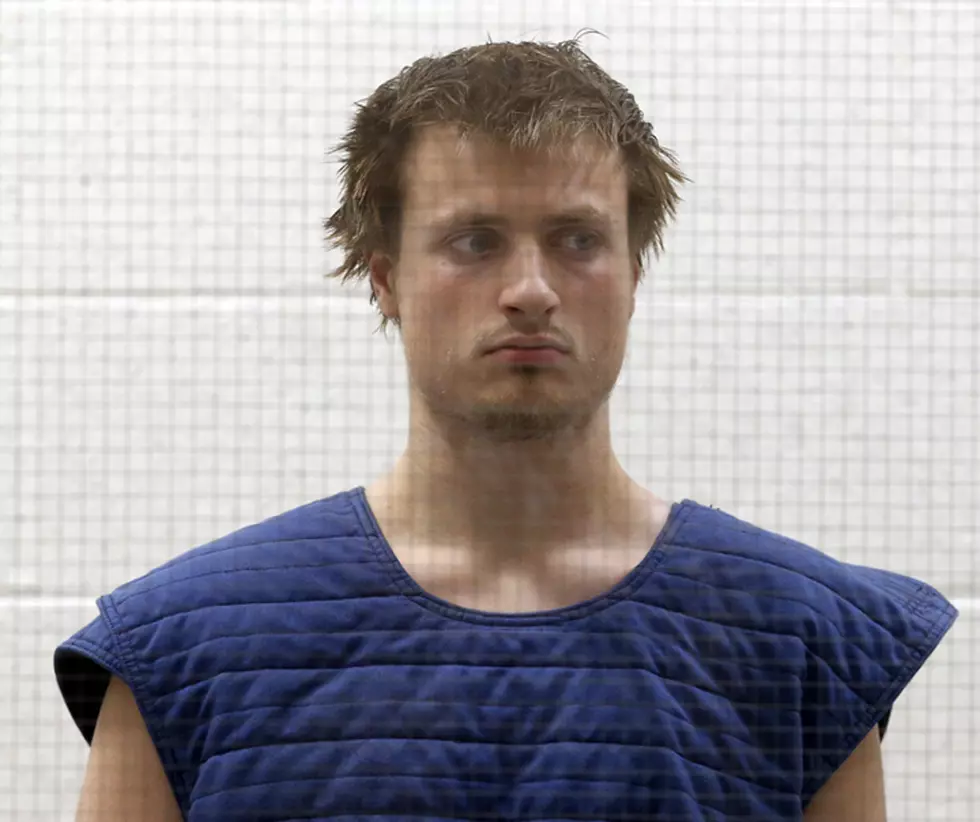 James Wesley Howell, 20, of Indiana, appears in Superior Court in Los Angeles Tuesday, June 14, 2016. Howell faces felony weapons charges after authorities say they found assault rifles and explosive chemicals in his car in Santa Monica, Calif., on June 12, before a major Los Angeles gay pride parade. (AP Photo/Nick Ut)