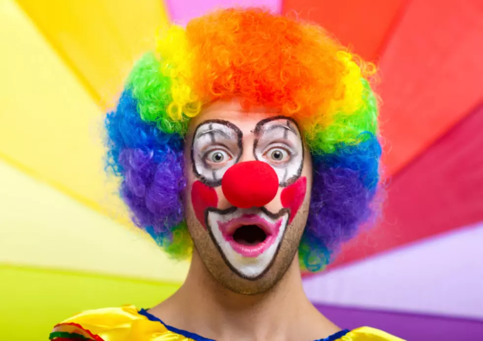 Surprised clown